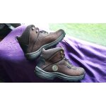 Timberland chaussures de randonne homme taille 40 marron impermable 100 % cuir semelle caoutchouc lacets ...