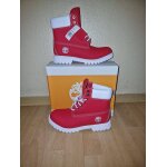 Timberland martens boots rouge