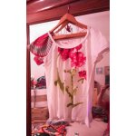 Top blanc col rond motifs colors 40 l desigual.