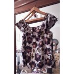 Top blanc fleurs violettes 42 xl camaeu.