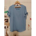 Top bleu clair 42 xl damart.