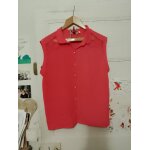 Top boutonn� rouge 42 xl naf naf.