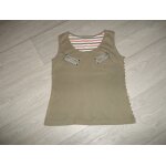 Top burton kaki, orange et blanc taille 38 / 40 tbe