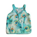 Top chipie taille 36 multicolore coton et soie tbe Top chipie taille 36 multicolore coton et soie tbe
