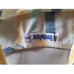 Top court cru ray bleu jaune taille 38 / 40