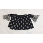 Top court stylé Épaules dénudées femme taille m marque jennyfer - n&b Top court stylé Épaules dénudées femme taille m marque jennyfer - n&b