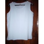 Top / d�bardeur 3 suisses polyester taille 38 / 40 gris clair superbe