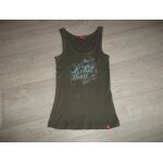 Top dbardeur esprit  rebel heart  kaki inscriptions bleues m tbe