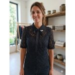 Top dentelles noir manche courte m morgan neuf