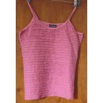Top lgant  fines bretelles - vieux rose - effet pliss volant soulign de fils argents - your sixth ...