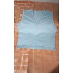 Top �mile sans manche femme lola cham, taille 2, coloris bleu clair, 95% polyamide, 5% elasthanne, fabriqu� ...