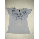 Neuf top gris clair fantaisie esprit - taille l