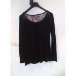 Top   la halle   manche longue viscose t36 couleur prune