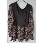 Top / haut � volants et manches � volants � imprim� floral