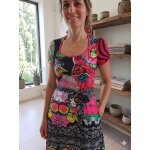 Top imprim� multicolore avec ceinture taille m desigual