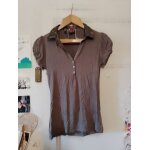 Top kaki haut boutonn� 34 xs jennyfer vintage ann�es 90.