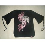 Top manches 3 / 4 noir / rose edc by esprit - taille s