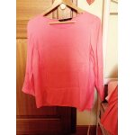Top manches 3 / 4 rose fushia taille m marque zara