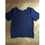 Top manches courtes bleu american vintage taille m encolure ronde Top manches courtes bleu american vintage taille m encolure ronde