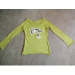 Top manches longues zara vert anis taille m