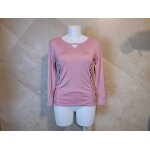 Top mauve manches 3 - 4 taille 2 christine laure neuf