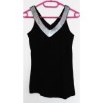 Top noir  sequins argent. jennyfer. viscose. elasthanne. taille 36