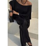 Top noir zara manches papillon larges ? fluide chic ? esprit old money ? taille m