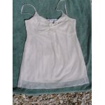 Top pimkie , jaune pâle , taille 36, en dentelle entièrement doublé Top pimkie , jaune pâle , taille 36, en dentelle entièrement doublé