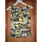 Top pimkie noir / jaune beaux motifs superbe mod�le taille 38