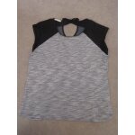 Top polyamide gris chin dtail noeud dos promod - l