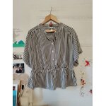 Top ray� noir / blanc 40 l h&m.