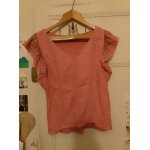 Top rose clair bras dentelle 38 m naf naf. Top rose clair bras dentelle 38 m naf naf.