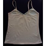 Top rose � dentelle. tex. taille 38 / 40.
