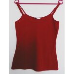 Top rouge. broderie. promod. taille 36 / 38
