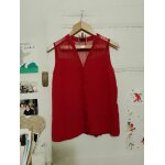 Top rouge haut dentelle 42 xl naf naf.