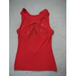 Neuf top rouge / paillettes morgan - taille m
