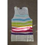 Top sans manche blanc / multicolore little marcel - l Top sans manche blanc / multicolore little marcel - l