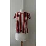 Top t shirt multicolore À rayures vintage bershka / multi - coloured striped t - shirt top Top t shirt multicolore À rayures vintage bershka / multi - coloured striped t - shirt top