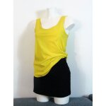 Top / tee shirt / dbardeur jaune sans manches - taille s - promod