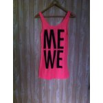 Top undiz rose fluo. taille xs. 60 % coton, 40 % polyester. longueur totale : 78 cm environ (en comptant ...