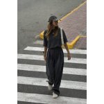 Top zara gris fonc� col montant manches larges ? minimaliste chic old money (s / 36)