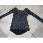 Top zara rn77302 viscose 36 noir
