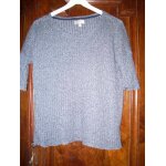 Top zara modle trafaluc t. 36 bleu manches 3 / 4 superbe