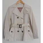 Trench blanc cass crme. impermable. camaieu. coton. taille 38