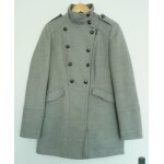 Trench. manteau. gris. promod. polyester. viscose. elasthane. taille 36