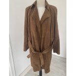 Trench manteau veste neuf marque caroll en cuir fa�on daim