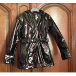 Trench noir in extenso - taille 8 ans
