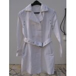 Trench promod , blanc, ceintur  la taille, taille 38 / 40