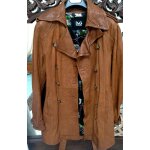 Trench veste dolce & gabbana cuir t40 marron neuve - type vintage