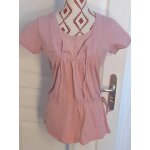 Tunique, blanche - porte, t. 38 / 40, rose poudr�e